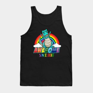 Dinosaur Born 2010 - 13 Years Old Birthday Tank Top